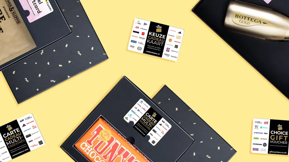 Zakelijke internationale cadeaukaarten